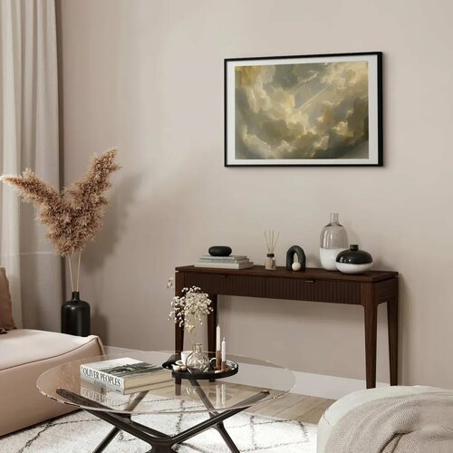  Plakat Fascinating Play of Colors Against the Clouds 90x60 Crni okvir s margom Cene