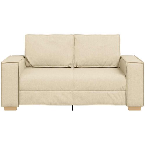  Dvosjed Kauč Krem 160x78x84 cm Tkanina Slike