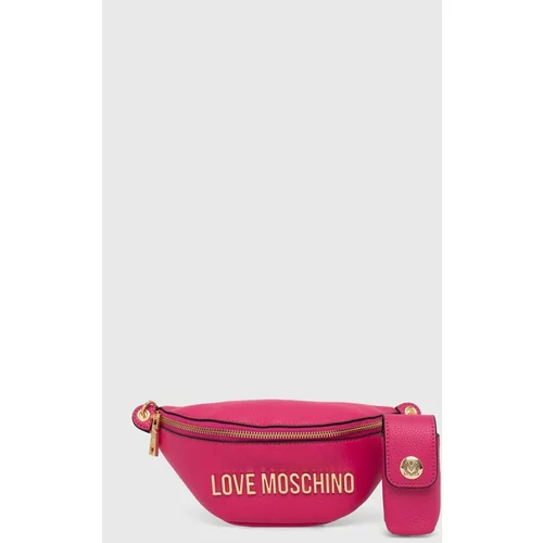 Love Moschino Kožna torbica oko struka boja: ružičasta, JC4329PP0GK1060A