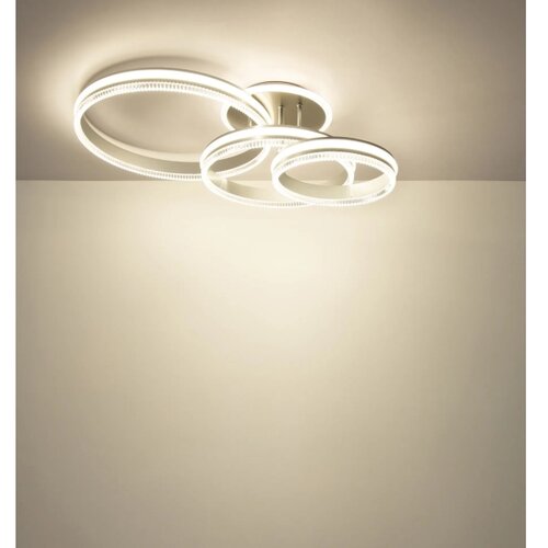 Globo 67377-72 - LED prigu&amp;scaron;iva stropna svetiljka FRANCINE LED/72W/230V srebrna + daljinski upravljač Slike