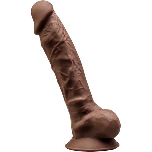 SilexD MODEL 1 REALISTIČNI PENIS PREMIUM SILEXPAN SILIKON RJAV 23 CM, (21741833) Slike