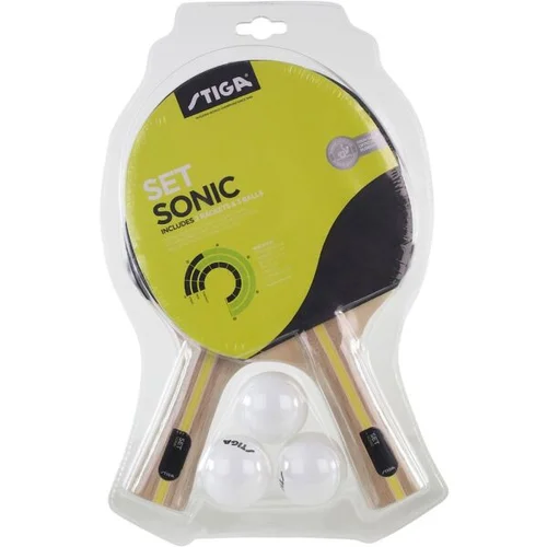 Stiga SET SONIC Set za stolni tenis, crna, veličina