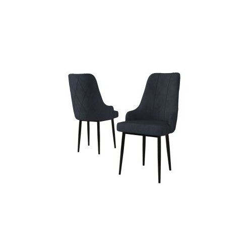 Hanah home set 4 stolice trex anthracite black Cene