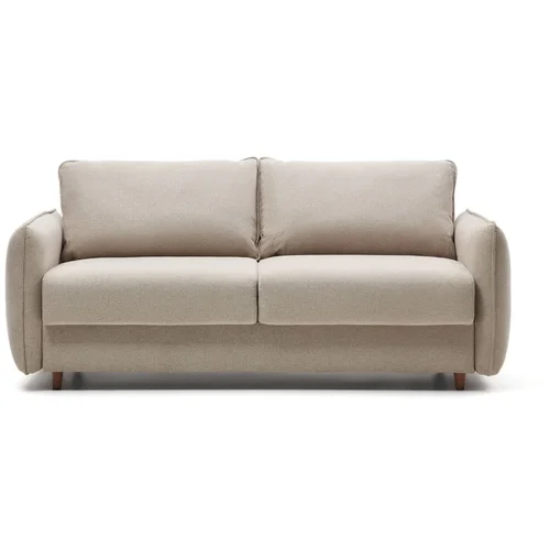 Kave Home Bež sklopiva sofa 185 cm Carlota –