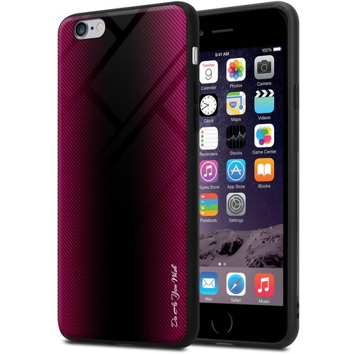  Ohišje, združljiv z Apple - Stripe Optics v Crimson Pink - Zaščitni pokrov iz silikona TPU in hrbta iz kaljenega stekla, (20573777) Cene