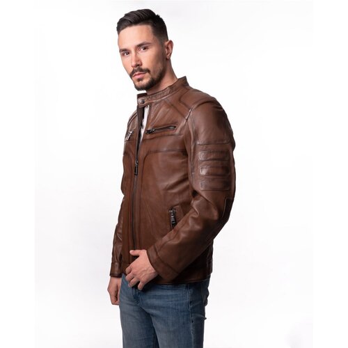 La Force Fashion mu&scaron;ka  kožna jakna brad - svetlo braon Cene