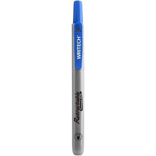 Writech Permanentni marker Retractable click, moder Slike