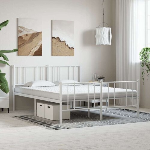 VidaXL Madrac od pjene bijeli 200x220 cm 7 zona tvrdoća 20 ILD Slike