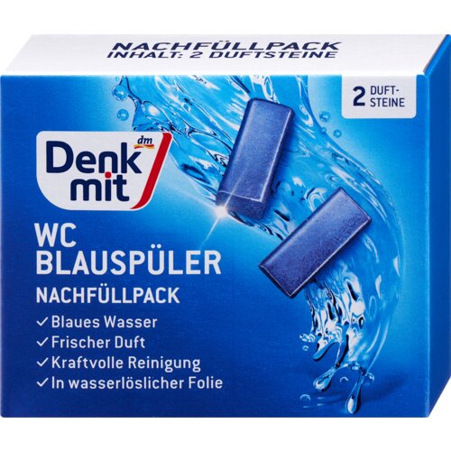 Denkmit Plavi kamen za WC šolju - dopuna, 2x40g 2 kom Cene