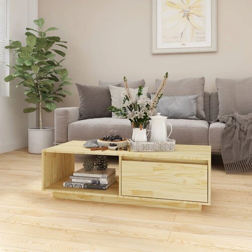  Stolić za kavu 110 x 50 x 33,5 cm od masivne borovine Cijene