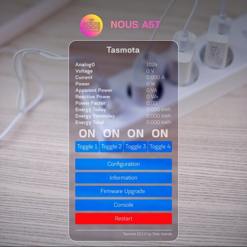 NOUS A5T WiFi Tasmota Slike