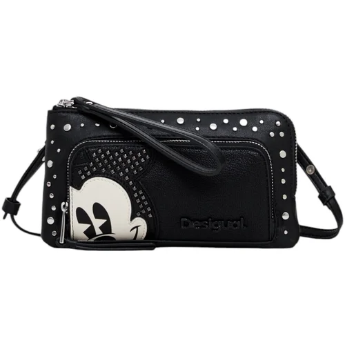 Desigual Torbice MONE_MICKEY STUDSTYLE LIS 24WAYP35 Črna