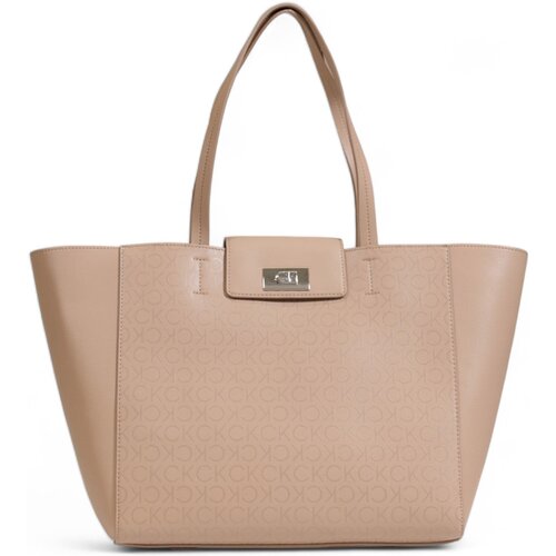 Calvin Klein Jeans Torbe CK PUSH MEDIUM SHOPPER K60K612147 Bež Slike