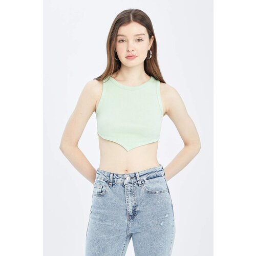 Defacto Super Crop Corduroy Knitted Singlet Slike
