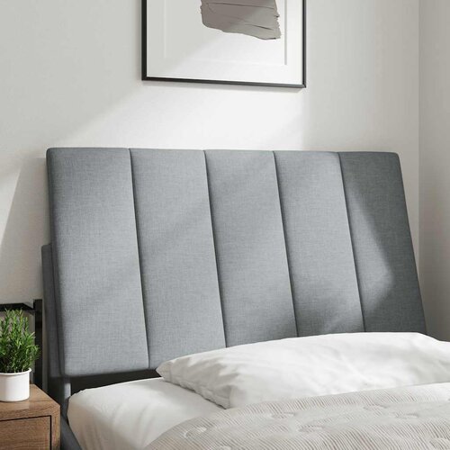 Maison Chic posteljno vzglavje - vzglavna omarica - vzglavna stranica svetlo siva 80 cm blago, (21704301) Cene