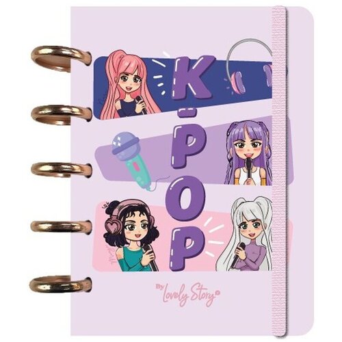 LOVELY STORY Bilježnica A6 K-Pop roza - 100 listova Cijene