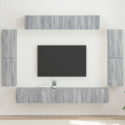  ormar 8 pcs Siva Sonoma Slike