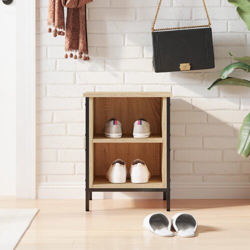 The Living Store Omarica za čevlje sonoma hrast 38x35x50 cm inženirski les - Omarica Za Čevlje, (21434042) Slike