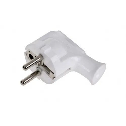 Elgotech vtikač , 16 a, 250 v, plastični, za kabel, kotni, bel Cene