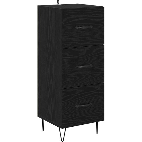  Kreveta Crni hrast 34 x 34.5 x 90 cm Konstruirano drvo Slike