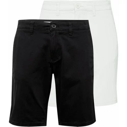 Only & Sons Chino hlače 'CAM' crna / bijela
