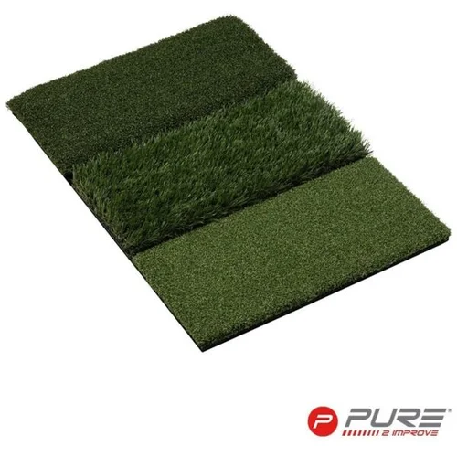 Pure 2 Improve TRI TURF HITTING MAT 40 x 62 cm Podloga za golf, zelena, veličina