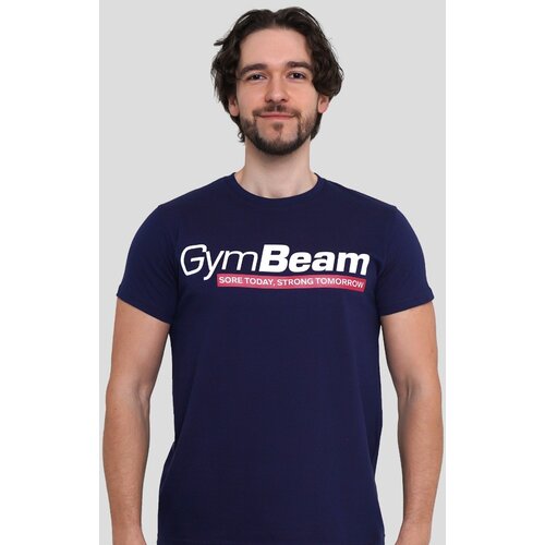 GymBeam Strong Tomorrow T-shirt Navy Blue Slike