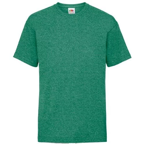 Fruit Of The Loom Green Kids Cotton T-shirt