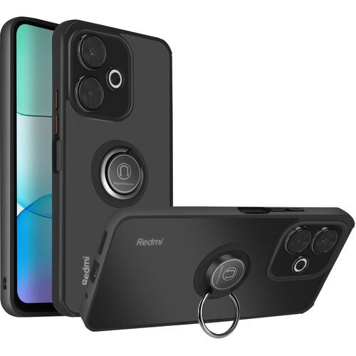 AVIZAR Ohi&scaron;je s prstanom za Xiaomi Redmi 13 4G Integrirana podpora, Črna, (5000014923) Cene