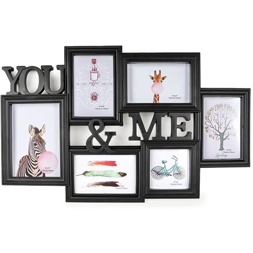 Okvir za slike Galerija 018, 6 slika, crni Slike