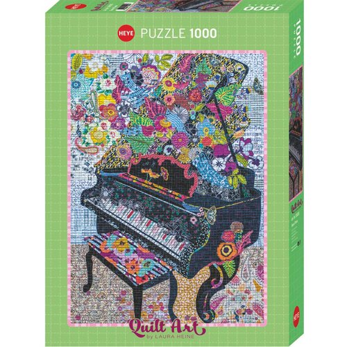 Heye puzzle 1000 delova Laura Heine Sewn Piano 30026 Slike