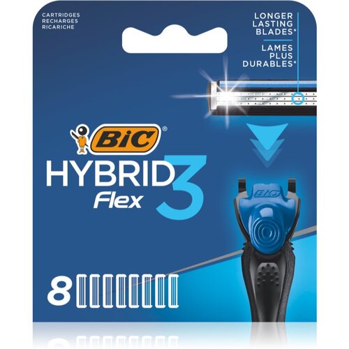 Bic FLEX3 nadomestne glave 8 kos Slike