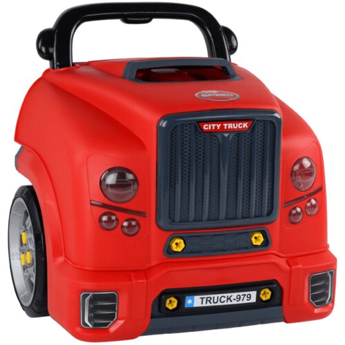 Lean Toys delavni&amp;scaron;ki komplet za razstavljanje motorja tovornjaka diy rdeča Slike