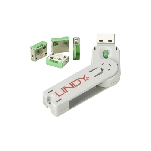 Lindy USB Port Blocker - Pack of 4 Colour Code: Green Cijene
