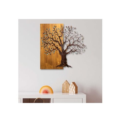 WALLXPERT Dekorativni drveni zidni dodatak Mysterious Tree 371 A Cene