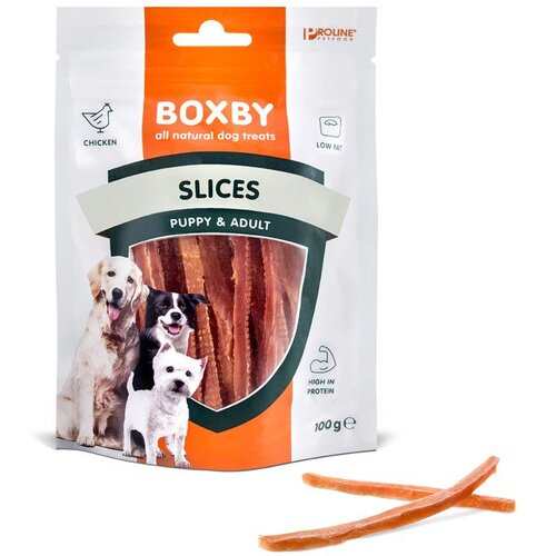 Boxby Poslastica za pse Puppy &amp;amp; Adult File, 100 g Slike