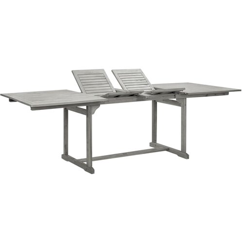 VidaXL Vrtna jedilna miza (160-240)x100x75 cm trden akacijev les Slike