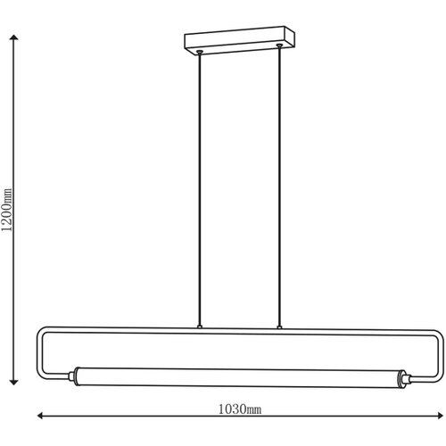  LED luster na sajli FELICJA LED/30W/230V 4000K crna Slike