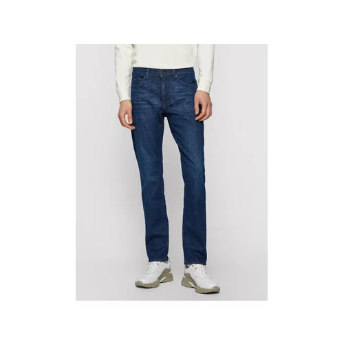 Boss Jeans hlače Delaware 3-1+ 50449650 Mornarsko modra Slim Fit