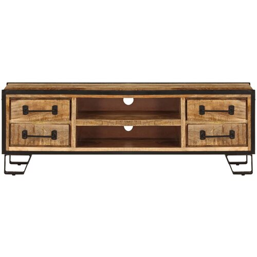 Maison Chic TV omarica - TV stojalo - Televizijska omarica s predali 120x30x40 cm trden mangov les, (21701389) Cene