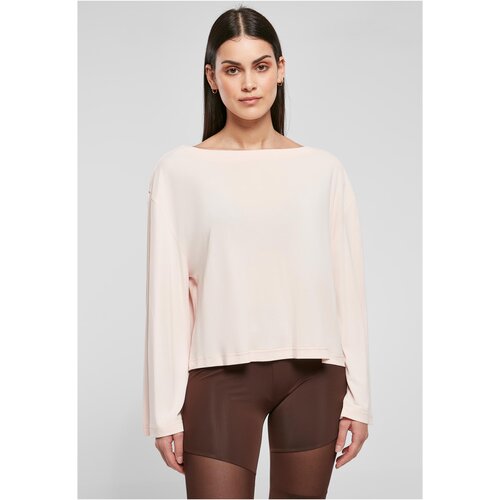 UC Curvy Ladies Short Modal Bateau Neckline Longsleeve pink Slike