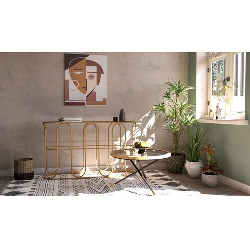 Mauro Ferretti Pomoćni stol od ratana u prirodnoj boji 32x110 cm Samui &amp;ndash; Slike
