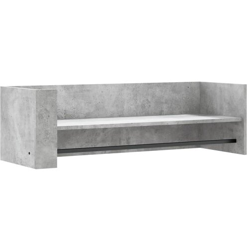 Maison Chic Stenska polica - Viseča Polica siva 100x35x30,5 cm iverna plo&amp;scaron;ča, (21758764) Slike