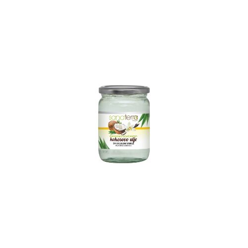 Sanaterra organsko devičansko kokosovo ulje sa ukusom vanile hlano ceđeno Slike