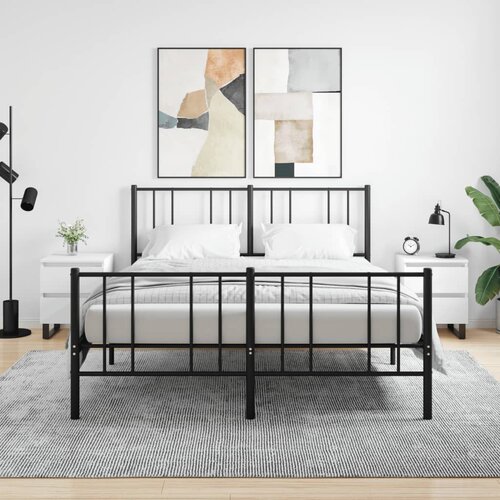 VidaXL Nočna omarica 2 kosa bela 40x35x50 cm inženirski les Slike