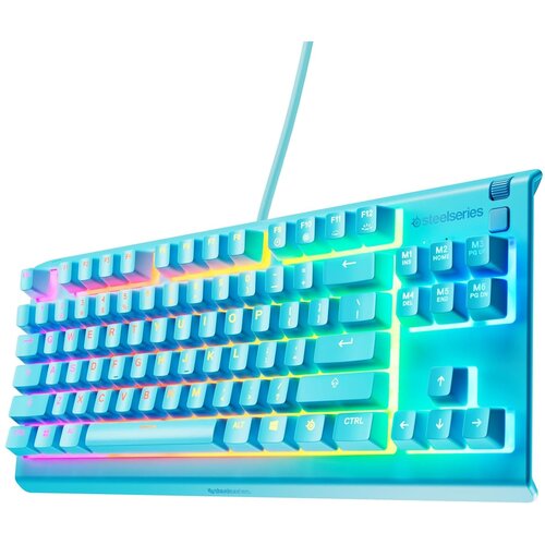 Steel Series Apex 3 TKL RGB igralna tipkovnica modre barve z UK postavitvijo QWERTY Slike