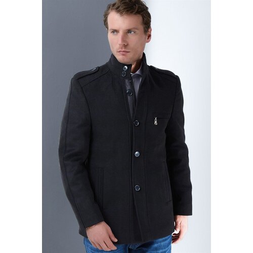 Dewberry PLT8378 MEN'S COAT-BLACK Cene