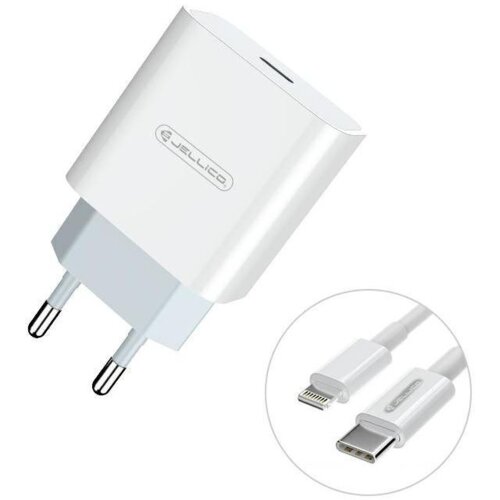 Jellico hišni polnilec AK-180 Quick Charge 20W vhod Type C s kablom Lightning - Original (EU Blister) bel Cene