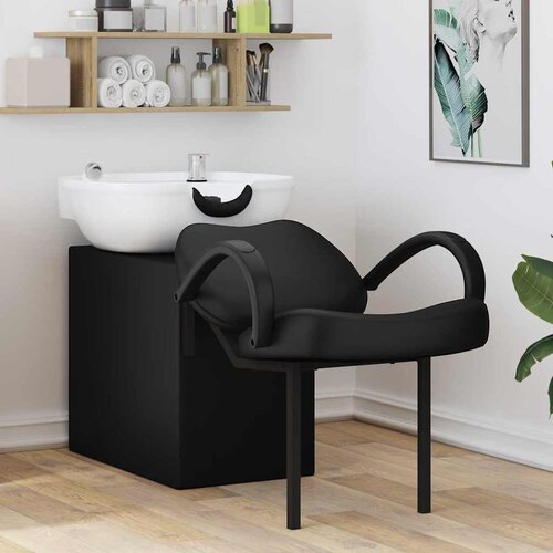  Stolica za &scaron;ampon Crna i bijela 136 x 60 x 92 cm PVC Cijene