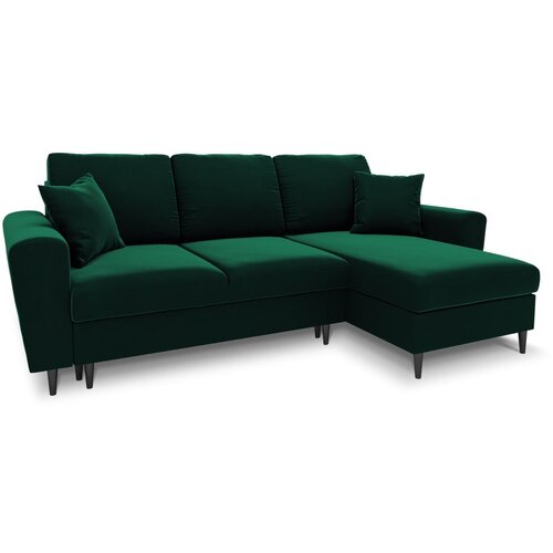 Cosmopolitan Design Zelena baršunasti sklopiva/s prostorom za odlaganje kutna garnitura Kyoto – Cijene